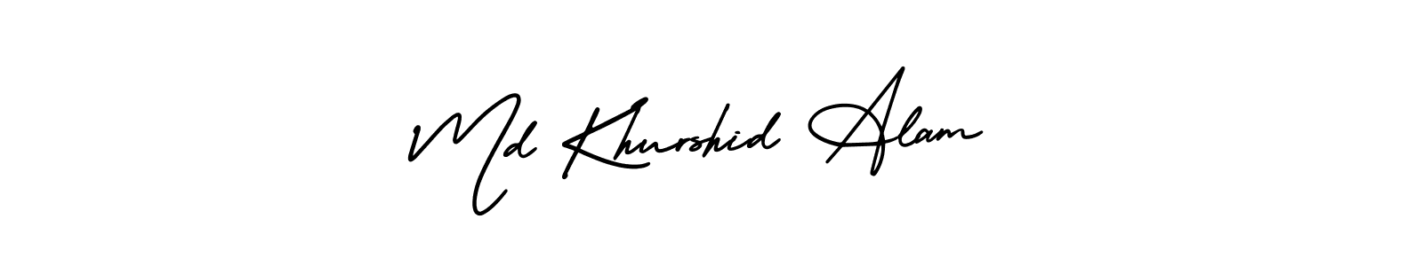 Make a short Md Khurshid Alam signature style. Manage your documents anywhere anytime using AmerikaSignatureDemo-Regular. Create and add eSignatures, submit forms, share and send files easily. Md Khurshid Alam signature style 3 images and pictures png