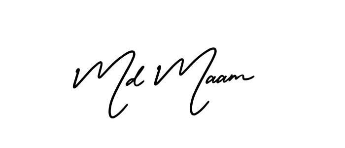 Also we have Md Maam name is the best signature style. Create professional handwritten signature collection using AmerikaSignatureDemo-Regular autograph style. Md Maam signature style 3 images and pictures png