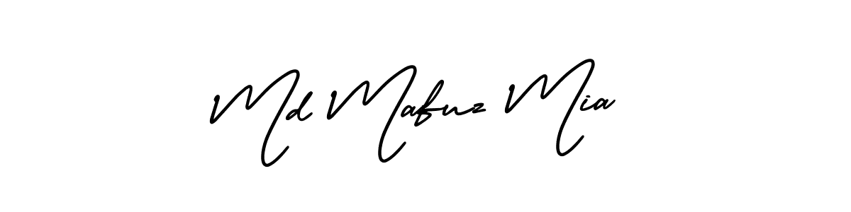 Create a beautiful signature design for name Md Mafuz Mia. With this signature (AmerikaSignatureDemo-Regular) fonts, you can make a handwritten signature for free. Md Mafuz Mia signature style 3 images and pictures png