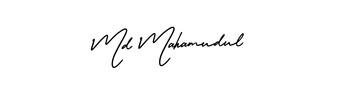 Use a signature maker to create a handwritten signature online. With this signature software, you can design (AmerikaSignatureDemo-Regular) your own signature for name Md Mahamudul. Md Mahamudul signature style 3 images and pictures png