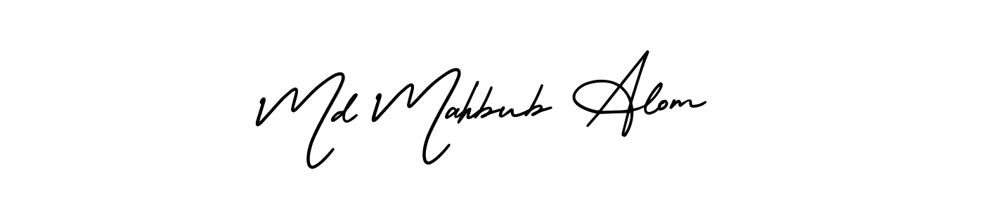 Make a short Md Mahbub Alom signature style. Manage your documents anywhere anytime using AmerikaSignatureDemo-Regular. Create and add eSignatures, submit forms, share and send files easily. Md Mahbub Alom signature style 3 images and pictures png
