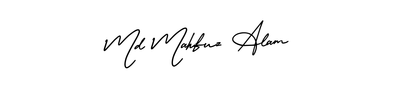 How to make Md Mahfuz Alam name signature. Use AmerikaSignatureDemo-Regular style for creating short signs online. This is the latest handwritten sign. Md Mahfuz Alam signature style 3 images and pictures png