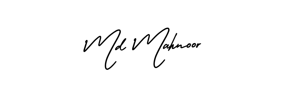 Create a beautiful signature design for name Md Mahnoor. With this signature (AmerikaSignatureDemo-Regular) fonts, you can make a handwritten signature for free. Md Mahnoor signature style 3 images and pictures png