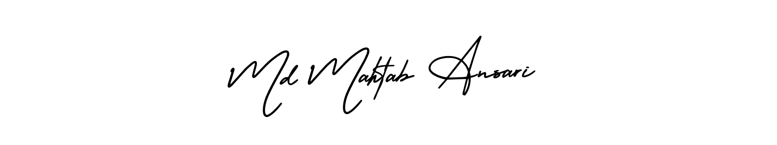 Design your own signature with our free online signature maker. With this signature software, you can create a handwritten (AmerikaSignatureDemo-Regular) signature for name Md Mahtab Ansari. Md Mahtab Ansari signature style 3 images and pictures png