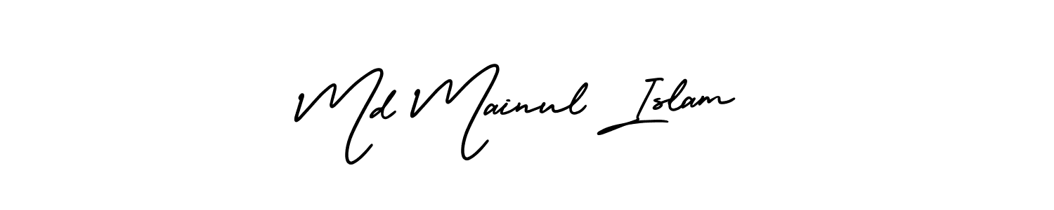 See photos of Md Mainul Islam official signature by Spectra . Check more albums & portfolios. Read reviews & check more about AmerikaSignatureDemo-Regular font. Md Mainul Islam signature style 3 images and pictures png