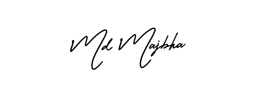This is the best signature style for the Md Majbha name. Also you like these signature font (AmerikaSignatureDemo-Regular). Mix name signature. Md Majbha signature style 3 images and pictures png