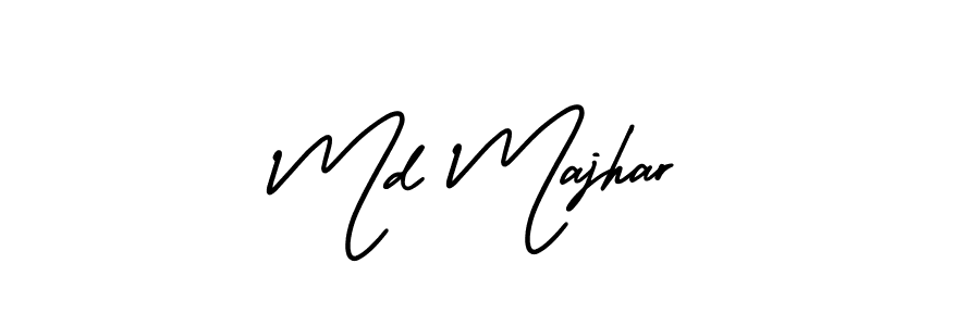 Design your own signature with our free online signature maker. With this signature software, you can create a handwritten (AmerikaSignatureDemo-Regular) signature for name Md Majhar. Md Majhar signature style 3 images and pictures png