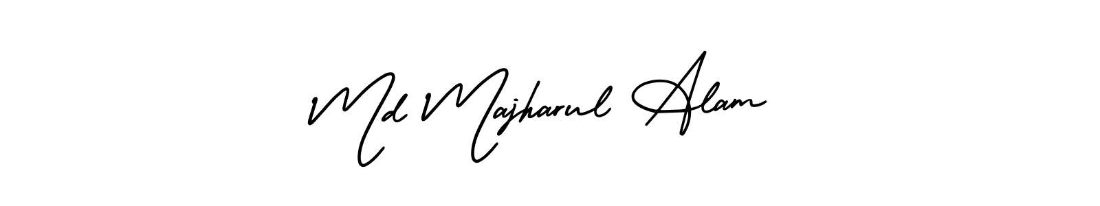 How to Draw Md Majharul Alam signature style? AmerikaSignatureDemo-Regular is a latest design signature styles for name Md Majharul Alam. Md Majharul Alam signature style 3 images and pictures png