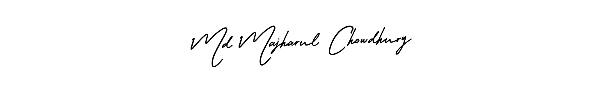It looks lik you need a new signature style for name Md Majharul Chowdhury. Design unique handwritten (AmerikaSignatureDemo-Regular) signature with our free signature maker in just a few clicks. Md Majharul Chowdhury signature style 3 images and pictures png