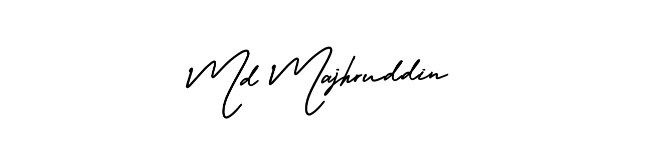 You should practise on your own different ways (AmerikaSignatureDemo-Regular) to write your name (Md Majhruddin) in signature. don't let someone else do it for you. Md Majhruddin signature style 3 images and pictures png