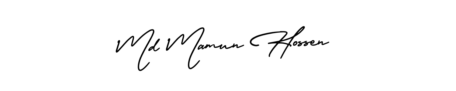 if you are searching for the best signature style for your name Md Mamun Hossen. so please give up your signature search. here we have designed multiple signature styles  using AmerikaSignatureDemo-Regular. Md Mamun Hossen signature style 3 images and pictures png