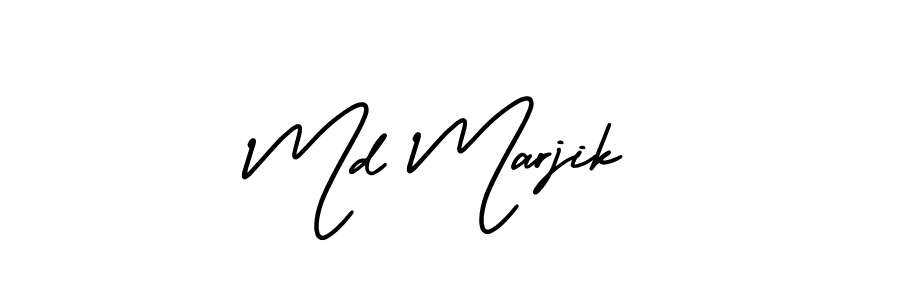 Also we have Md Marjik name is the best signature style. Create professional handwritten signature collection using AmerikaSignatureDemo-Regular autograph style. Md Marjik signature style 3 images and pictures png