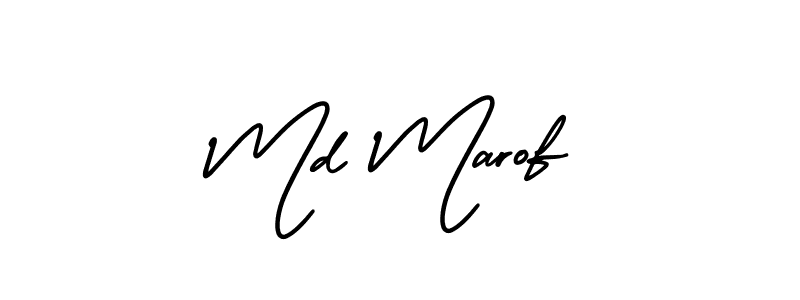 How to make Md Marof signature? AmerikaSignatureDemo-Regular is a professional autograph style. Create handwritten signature for Md Marof name. Md Marof signature style 3 images and pictures png