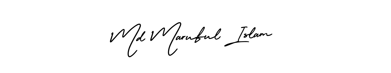 How to Draw Md Maruful Islam signature style? AmerikaSignatureDemo-Regular is a latest design signature styles for name Md Maruful Islam. Md Maruful Islam signature style 3 images and pictures png