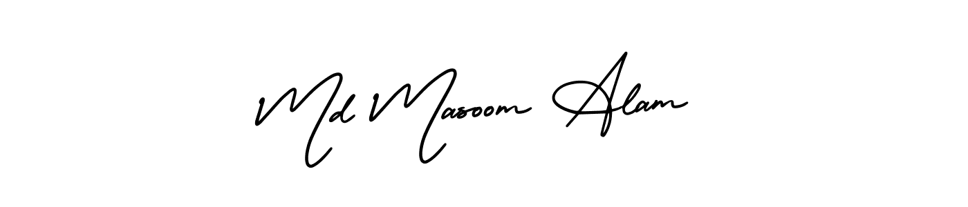 How to Draw Md Masoom Alam signature style? AmerikaSignatureDemo-Regular is a latest design signature styles for name Md Masoom Alam. Md Masoom Alam signature style 3 images and pictures png