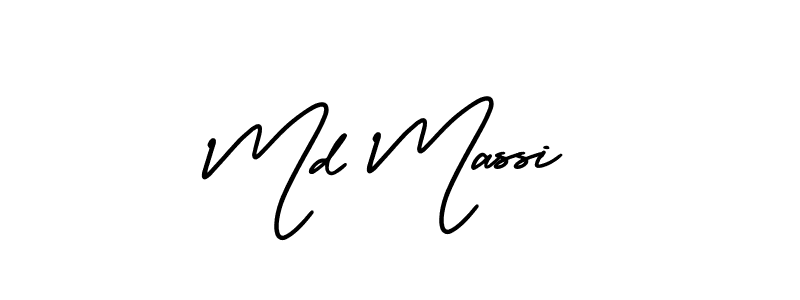 It looks lik you need a new signature style for name Md Massi. Design unique handwritten (AmerikaSignatureDemo-Regular) signature with our free signature maker in just a few clicks. Md Massi signature style 3 images and pictures png