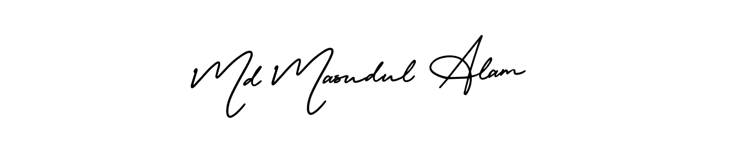 Also You can easily find your signature by using the search form. We will create Md Masudul Alam name handwritten signature images for you free of cost using AmerikaSignatureDemo-Regular sign style. Md Masudul Alam signature style 3 images and pictures png