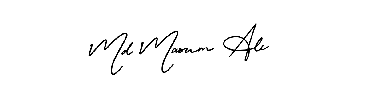 How to Draw Md Masum Ali signature style? AmerikaSignatureDemo-Regular is a latest design signature styles for name Md Masum Ali. Md Masum Ali signature style 3 images and pictures png