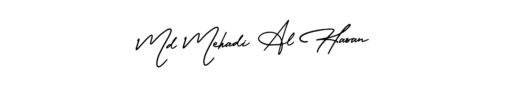 Create a beautiful signature design for name Md Mehadi Al Hasan. With this signature (AmerikaSignatureDemo-Regular) fonts, you can make a handwritten signature for free. Md Mehadi Al Hasan signature style 3 images and pictures png