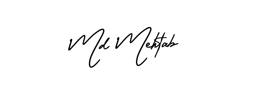 if you are searching for the best signature style for your name Md Mehtab. so please give up your signature search. here we have designed multiple signature styles  using AmerikaSignatureDemo-Regular. Md Mehtab signature style 3 images and pictures png