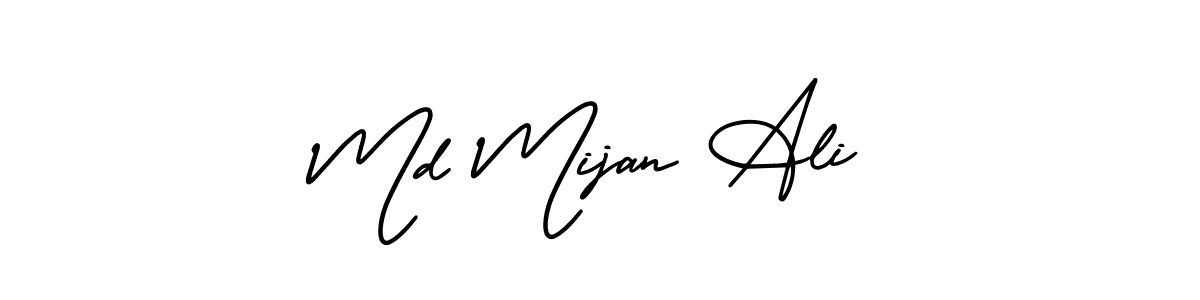 It looks lik you need a new signature style for name Md Mijan Ali. Design unique handwritten (AmerikaSignatureDemo-Regular) signature with our free signature maker in just a few clicks. Md Mijan Ali signature style 3 images and pictures png