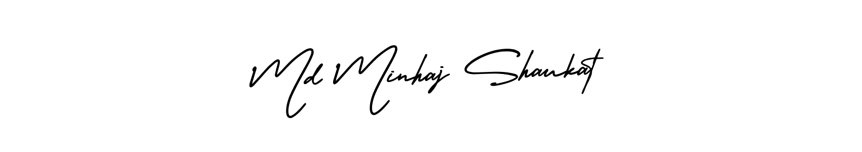 It looks lik you need a new signature style for name Md Minhaj Shaukat. Design unique handwritten (AmerikaSignatureDemo-Regular) signature with our free signature maker in just a few clicks. Md Minhaj Shaukat signature style 3 images and pictures png
