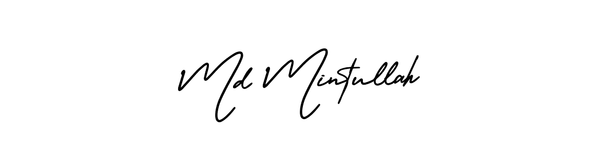 How to Draw Md Mintullah signature style? AmerikaSignatureDemo-Regular is a latest design signature styles for name Md Mintullah. Md Mintullah signature style 3 images and pictures png