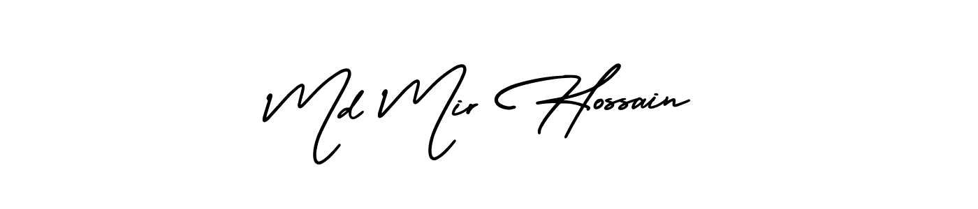 How to Draw Md Mir Hossain signature style? AmerikaSignatureDemo-Regular is a latest design signature styles for name Md Mir Hossain. Md Mir Hossain signature style 3 images and pictures png