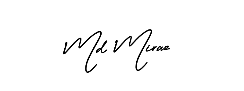 How to Draw Md Miraz signature style? AmerikaSignatureDemo-Regular is a latest design signature styles for name Md Miraz. Md Miraz signature style 3 images and pictures png