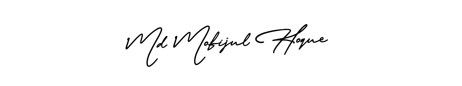 Design your own signature with our free online signature maker. With this signature software, you can create a handwritten (AmerikaSignatureDemo-Regular) signature for name Md Mofijul Hoque. Md Mofijul Hoque signature style 3 images and pictures png