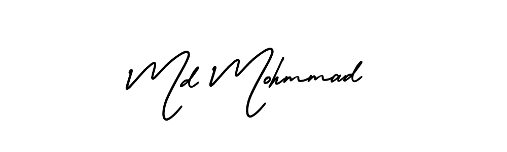Make a beautiful signature design for name Md Mohmmad. With this signature (AmerikaSignatureDemo-Regular) style, you can create a handwritten signature for free. Md Mohmmad signature style 3 images and pictures png