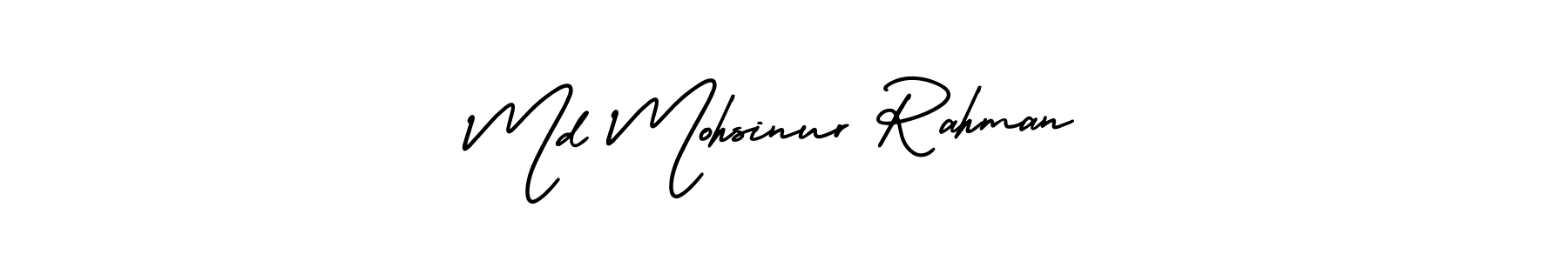 Use a signature maker to create a handwritten signature online. With this signature software, you can design (AmerikaSignatureDemo-Regular) your own signature for name Md Mohsinur Rahman. Md Mohsinur Rahman signature style 3 images and pictures png
