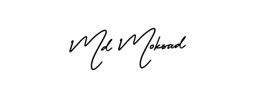 if you are searching for the best signature style for your name Md Moksad. so please give up your signature search. here we have designed multiple signature styles  using AmerikaSignatureDemo-Regular. Md Moksad signature style 3 images and pictures png