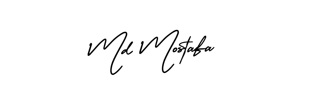 Md Mostafa stylish signature style. Best Handwritten Sign (AmerikaSignatureDemo-Regular) for my name. Handwritten Signature Collection Ideas for my name Md Mostafa. Md Mostafa signature style 3 images and pictures png