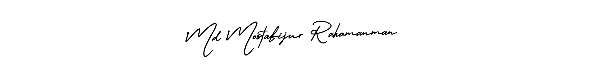 Md Mostafijur Rahamanman stylish signature style. Best Handwritten Sign (AmerikaSignatureDemo-Regular) for my name. Handwritten Signature Collection Ideas for my name Md Mostafijur Rahamanman. Md Mostafijur Rahamanman signature style 3 images and pictures png