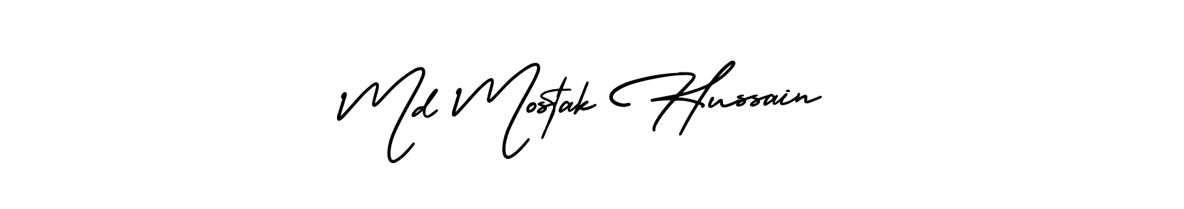 How to make Md Mostak Hussain signature? AmerikaSignatureDemo-Regular is a professional autograph style. Create handwritten signature for Md Mostak Hussain name. Md Mostak Hussain signature style 3 images and pictures png