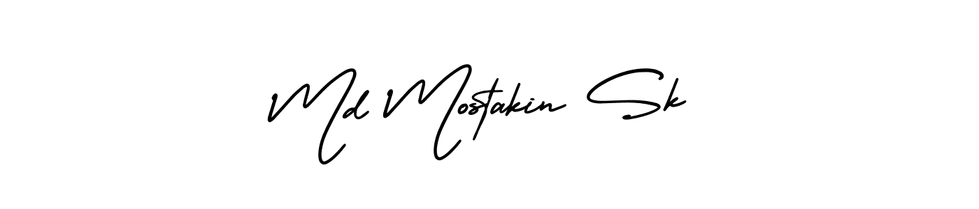 Best and Professional Signature Style for Md Mostakin Sk. AmerikaSignatureDemo-Regular Best Signature Style Collection. Md Mostakin Sk signature style 3 images and pictures png