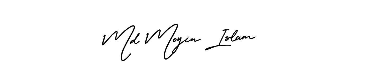 if you are searching for the best signature style for your name Md Moyin Islam. so please give up your signature search. here we have designed multiple signature styles  using AmerikaSignatureDemo-Regular. Md Moyin Islam signature style 3 images and pictures png