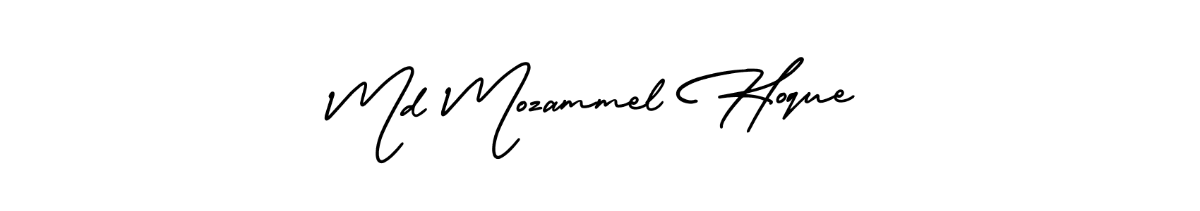 Design your own signature with our free online signature maker. With this signature software, you can create a handwritten (AmerikaSignatureDemo-Regular) signature for name Md Mozammel Hoque. Md Mozammel Hoque signature style 3 images and pictures png