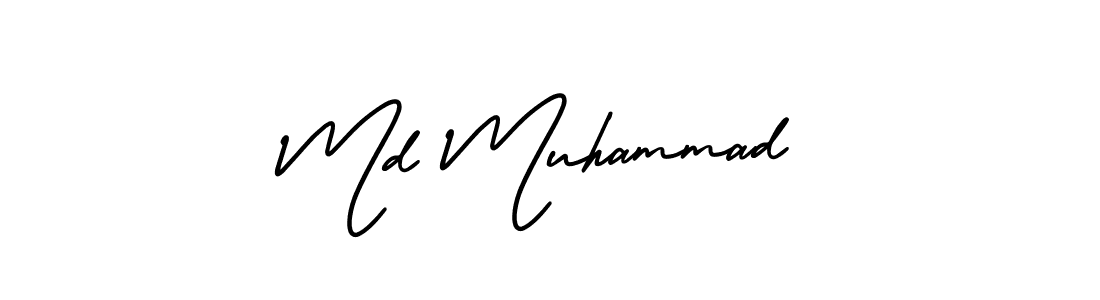 It looks lik you need a new signature style for name Md Muhammad. Design unique handwritten (AmerikaSignatureDemo-Regular) signature with our free signature maker in just a few clicks. Md Muhammad signature style 3 images and pictures png