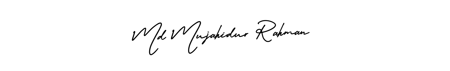 How to make Md Mujahidur Rahman name signature. Use AmerikaSignatureDemo-Regular style for creating short signs online. This is the latest handwritten sign. Md Mujahidur Rahman signature style 3 images and pictures png