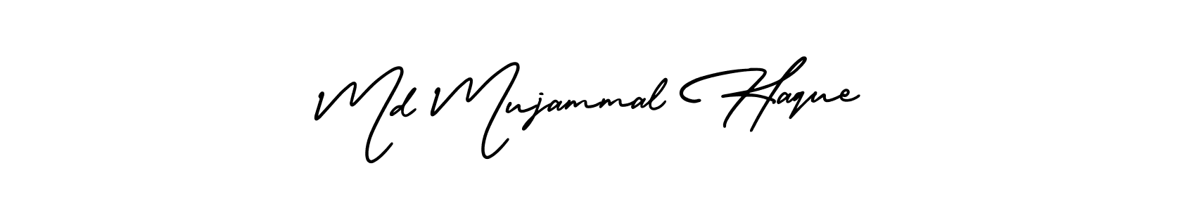 This is the best signature style for the Md Mujammal Haque name. Also you like these signature font (AmerikaSignatureDemo-Regular). Mix name signature. Md Mujammal Haque signature style 3 images and pictures png