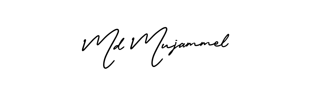 Create a beautiful signature design for name Md Mujammel. With this signature (AmerikaSignatureDemo-Regular) fonts, you can make a handwritten signature for free. Md Mujammel signature style 3 images and pictures png