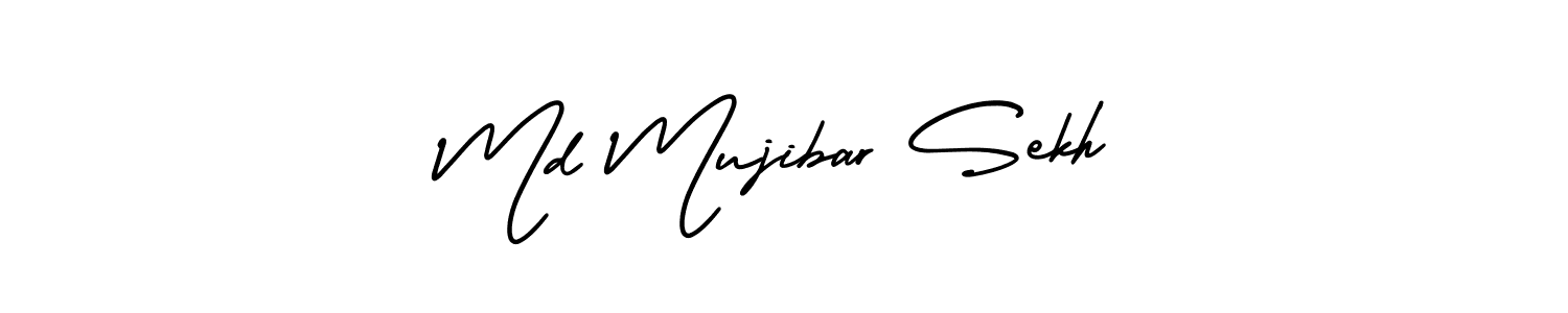 How to make Md Mujibar Sekh signature? AmerikaSignatureDemo-Regular is a professional autograph style. Create handwritten signature for Md Mujibar Sekh name. Md Mujibar Sekh signature style 3 images and pictures png