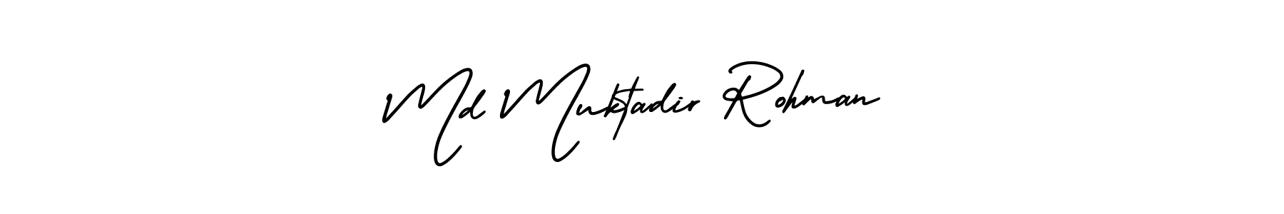 See photos of Md Muktadir Rohman official signature by Spectra . Check more albums & portfolios. Read reviews & check more about AmerikaSignatureDemo-Regular font. Md Muktadir Rohman signature style 3 images and pictures png