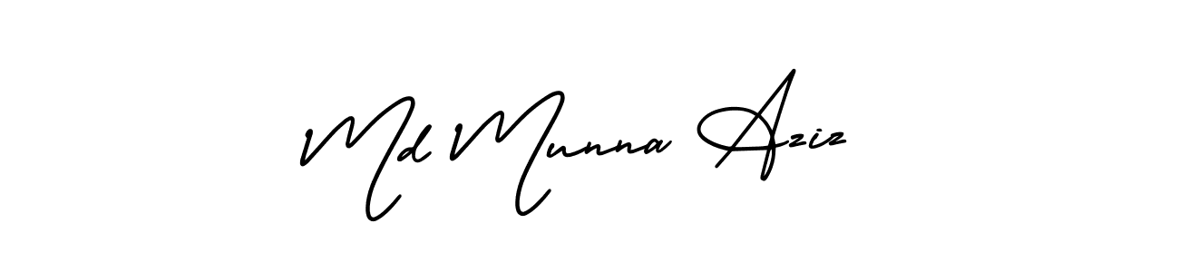 How to Draw Md Munna Aziz signature style? AmerikaSignatureDemo-Regular is a latest design signature styles for name Md Munna Aziz. Md Munna Aziz signature style 3 images and pictures png