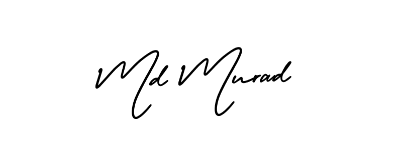 It looks lik you need a new signature style for name Md Murad. Design unique handwritten (AmerikaSignatureDemo-Regular) signature with our free signature maker in just a few clicks. Md Murad signature style 3 images and pictures png