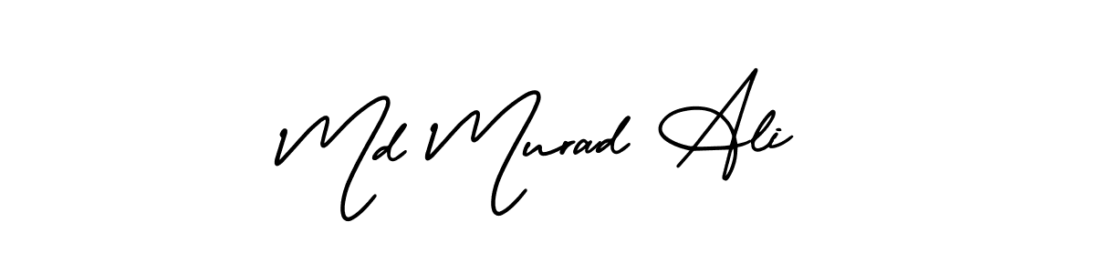 Make a beautiful signature design for name Md Murad Ali. With this signature (AmerikaSignatureDemo-Regular) style, you can create a handwritten signature for free. Md Murad Ali signature style 3 images and pictures png