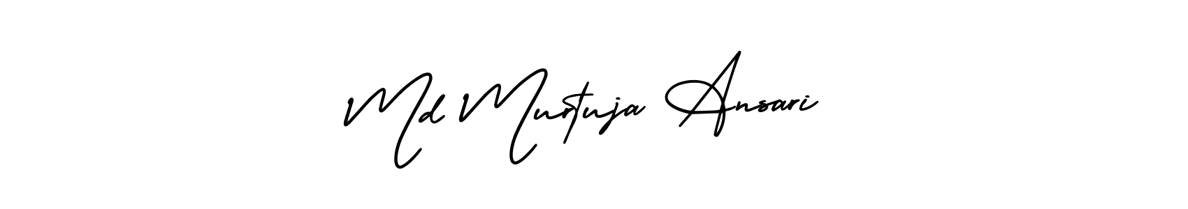 How to make Md Murtuja Ansari name signature. Use AmerikaSignatureDemo-Regular style for creating short signs online. This is the latest handwritten sign. Md Murtuja Ansari signature style 3 images and pictures png