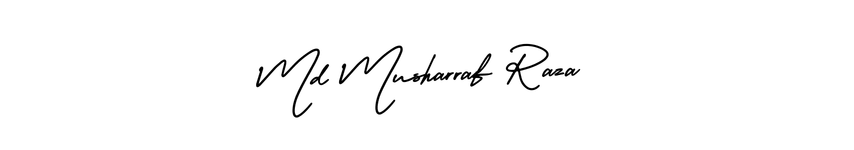 Use a signature maker to create a handwritten signature online. With this signature software, you can design (AmerikaSignatureDemo-Regular) your own signature for name Md Musharraf Raza. Md Musharraf Raza signature style 3 images and pictures png